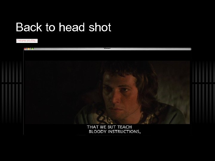 Back to head shot 