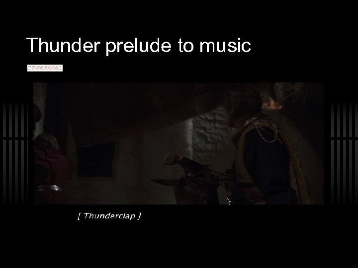 Thunder prelude to music 