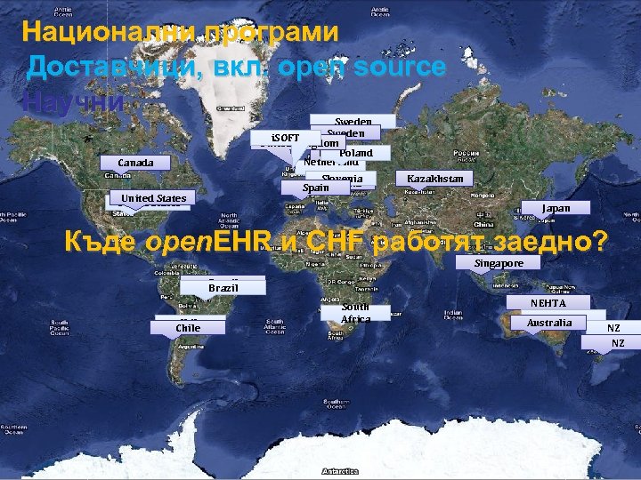 Национални програми Доставчици, вкл. open source Научни Sweden i. SOFT UK United Kingdom Denmark