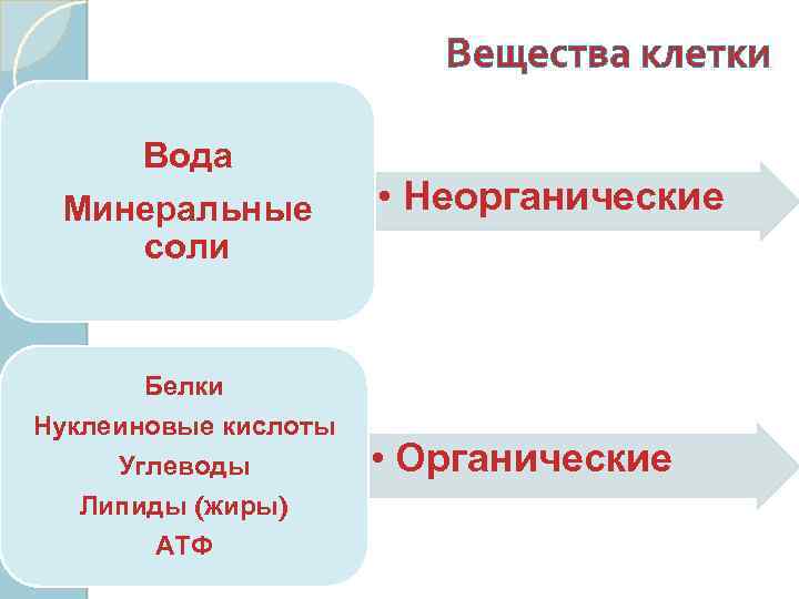 Презентация на тему атф и другие органические соединения клетки