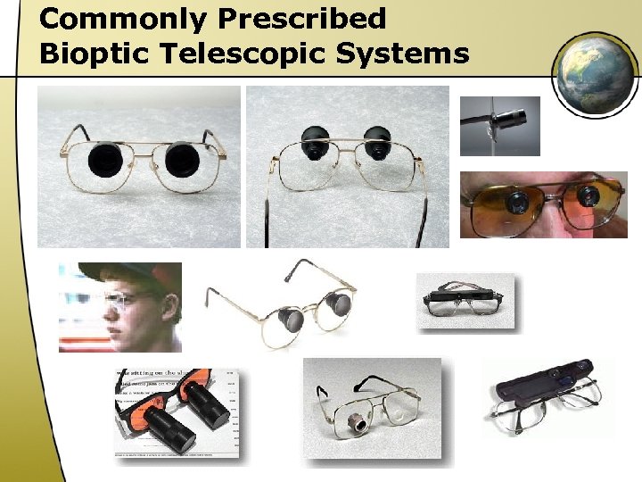 Commonly Prescribed Bioptic Telescopic Systems 