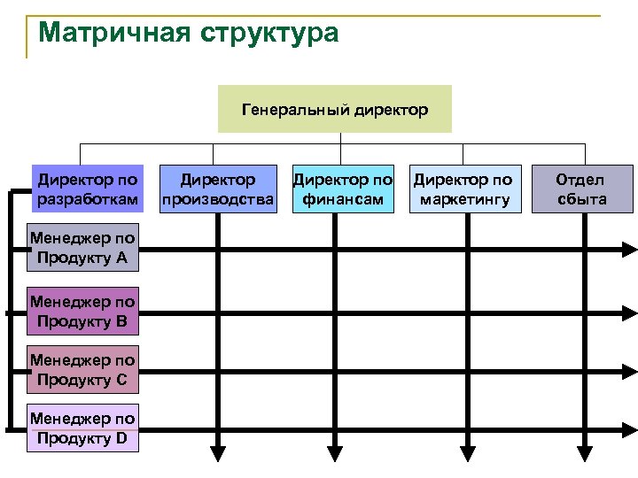 Матричная структура организации схема