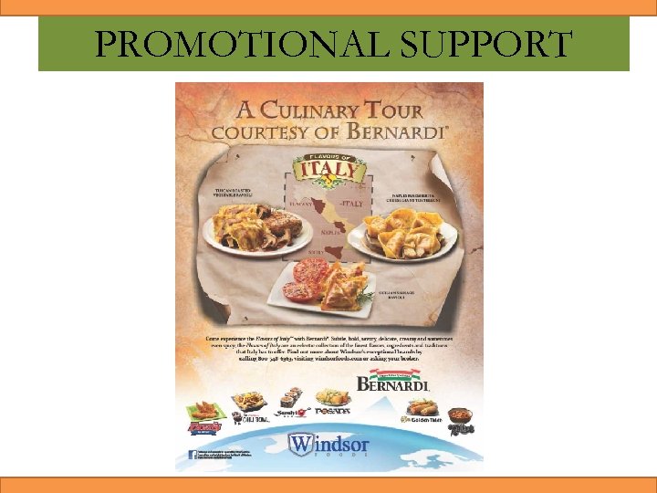 PROMOTIONAL SUPPORT 