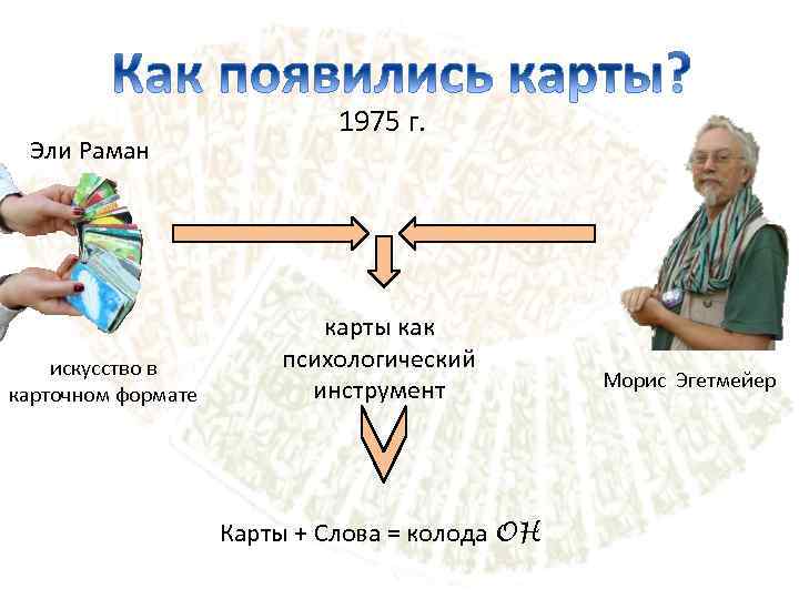 Эли Раман искусство в карточном формате 1975 г. карты как психологический инструмент Карты +