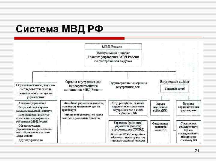 Система МВД РФ 21 