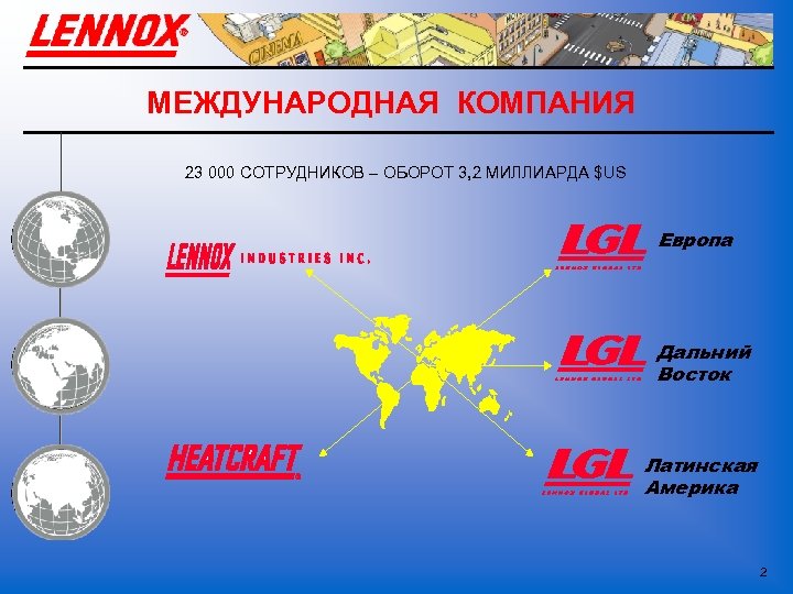 МЕЖДУНАРОДНАЯ КОМПАНИЯ 23 000 СОТРУДНИКОВ – ОБОРОТ 3, 2 МИЛЛИАРДА $US Европа Дальний Восток