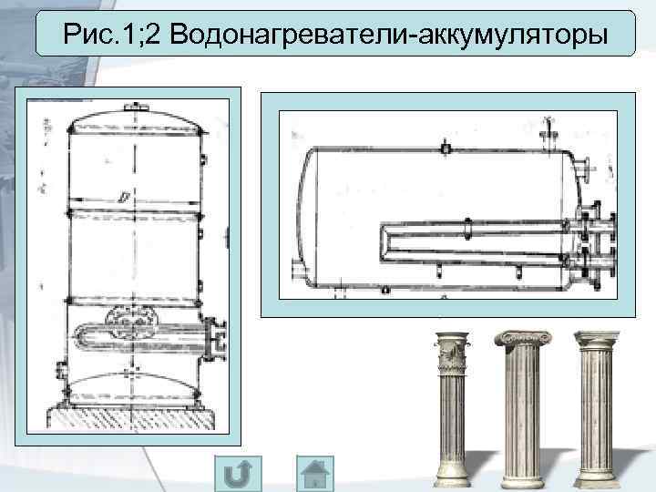 Рис. 1; 2 Водонагреватели-аккумуляторы 