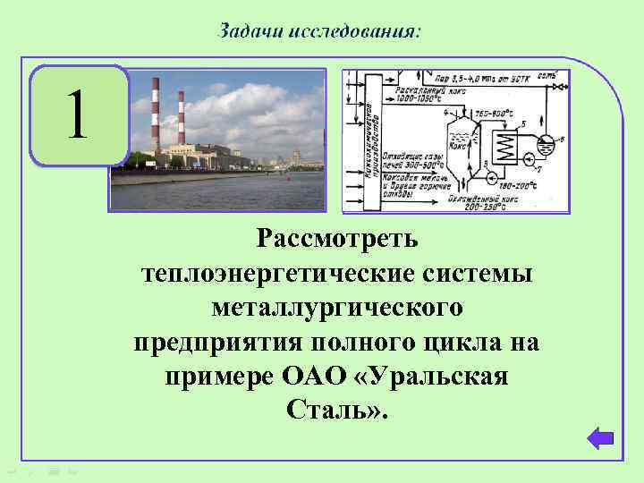 1 Рассмотреть теплоэнергетические системы металлургического предприятия полного цикла на примере ОАО «Уральская Сталь» .