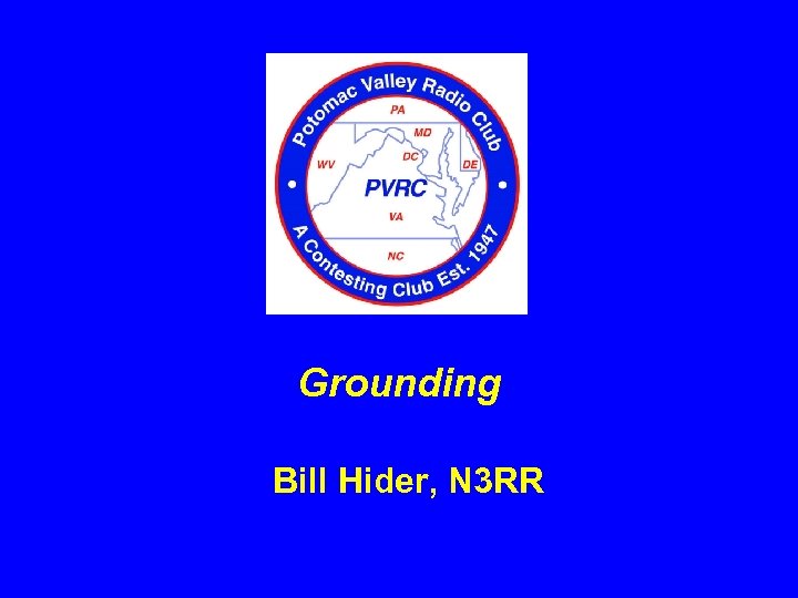 Grounding Bill Hider, N 3 RR 