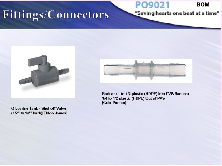 Fittings/Connectors Reducer 1 to 1/2 plastic (HDPE) into PVS/Reducer 3/4 to 1/2 plastic (HDPE)