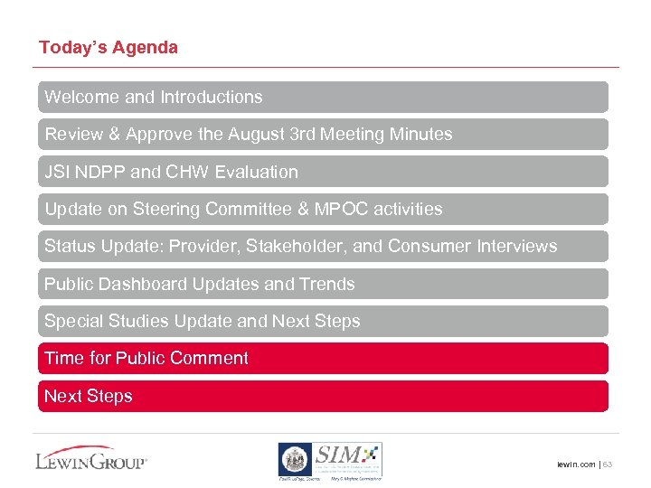 Today’s Agenda Welcome and Introductions Review & Approve the August 3 rd Meeting Minutes