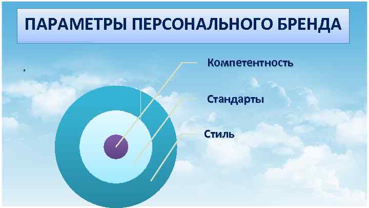 ПАРАМЕТРЫ ПЕРСОНАЛЬНОГО БРЕНДА. Компетентность Стандарты Стиль 