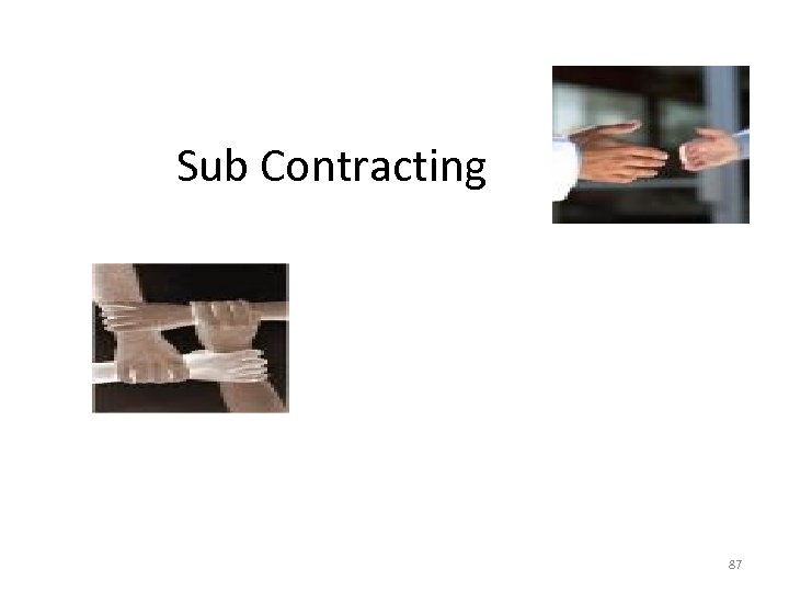 Sub Contracting 87 