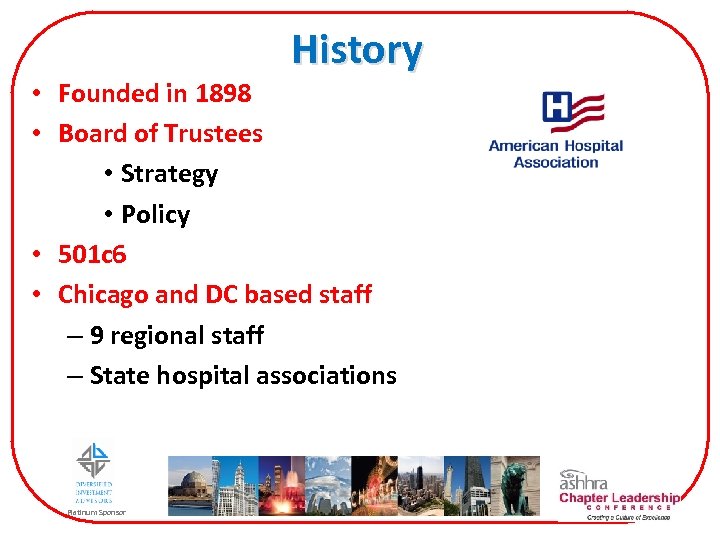 History • Founded in 1898 • Board of Trustees • Strategy • Policy •