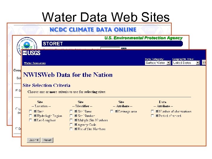 Water Data Web Sites 