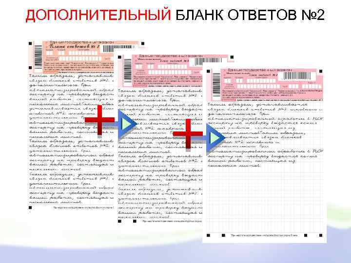 ДОПОЛНИТЕЛЬНЫЙ БЛАНК ОТВЕТОВ № 2 