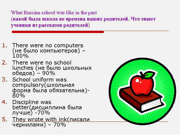 What Russian school was like in the past (какой была школа во времена наших