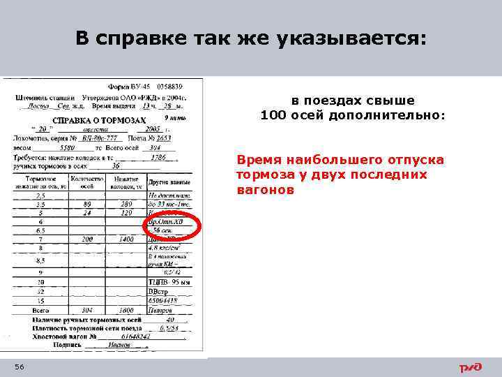 Ву 45 для грузового поезда образец заполнения