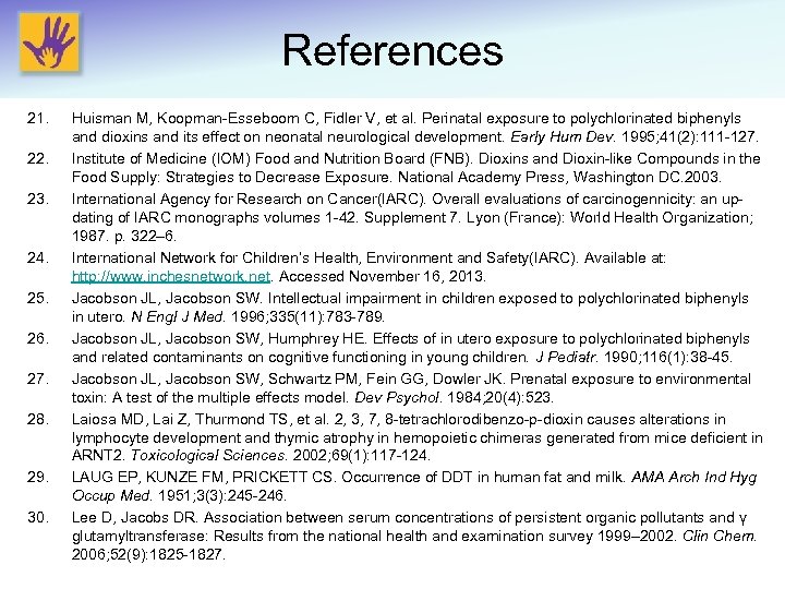 References 21. 22. 23. 24. 25. 26. 27. 28. 29. 30. Huisman M, Koopman-Esseboom