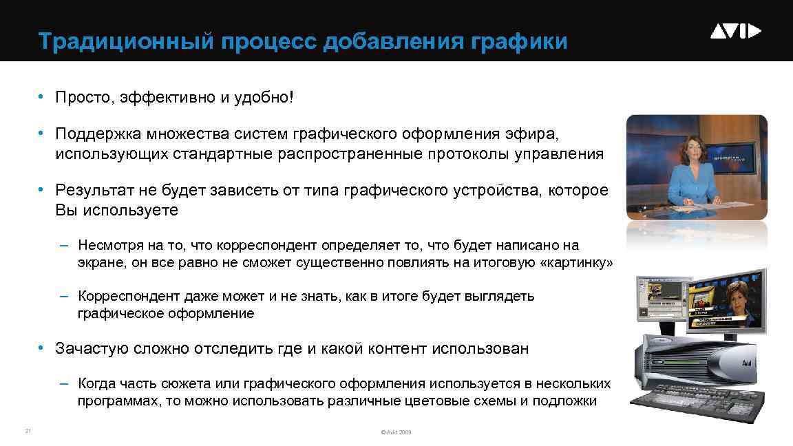 Традиционный процесс добавления графики • Просто, эффективно и удобно! • Поддержка множества систем графического