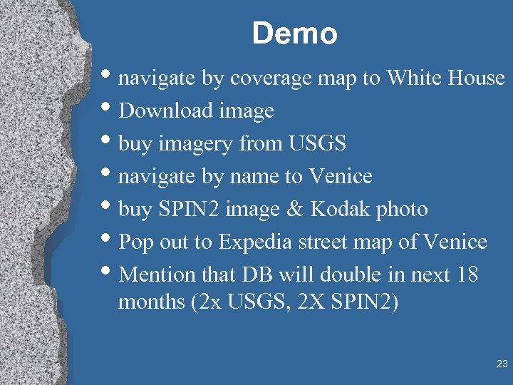 Demo • navigate by coverage map to White House • Download image • buy