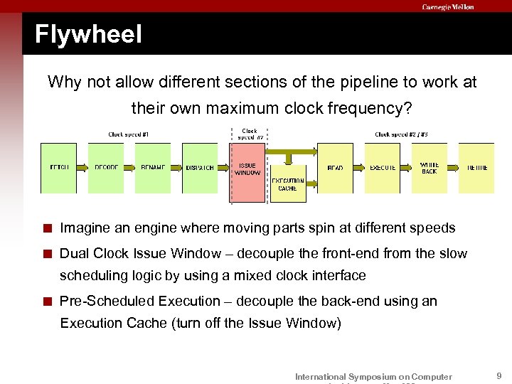 Flywheel Why not allow different sections of the pipeline to work at their own