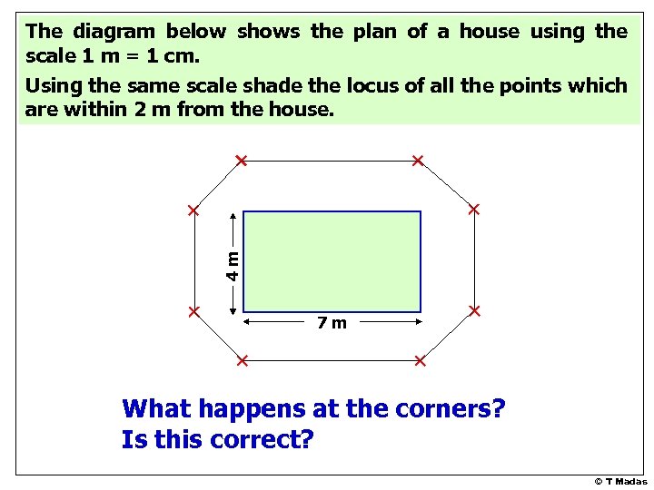 4 m The diagram below shows the plan of a house using the scale