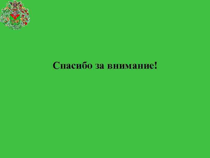  Спасибо за внимание! 