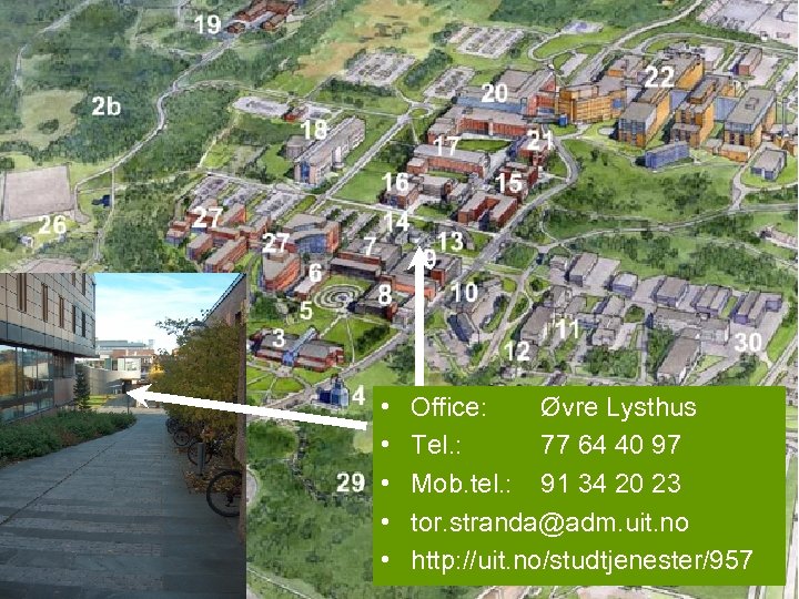  • • • Office: Øvre Lysthus Tel. : 77 64 40 97 Mob.