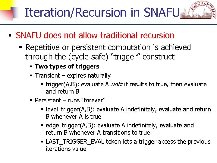 reecpmio. C tu ne c. S Iteration/Recursion in SNAFU does not allow traditional recursion