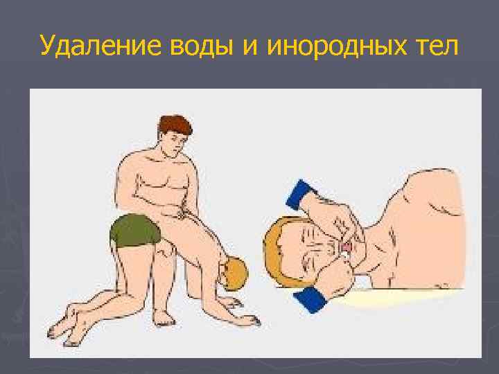 Удаление воды и инородных тел 