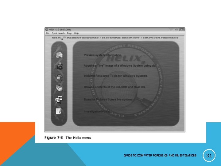 GUIDE TO COMPUTER FORENSICS AND INVESTIGATIONS 31 