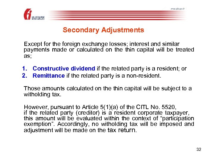 Secondary Adjustments Except for the foreign exchange losses; interest and similar payments made or