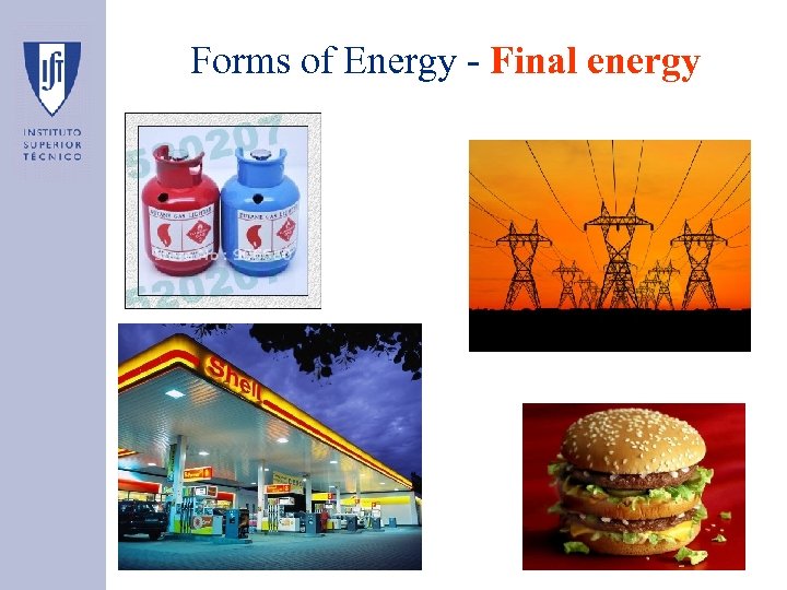 Forms of Energy - Final energy 