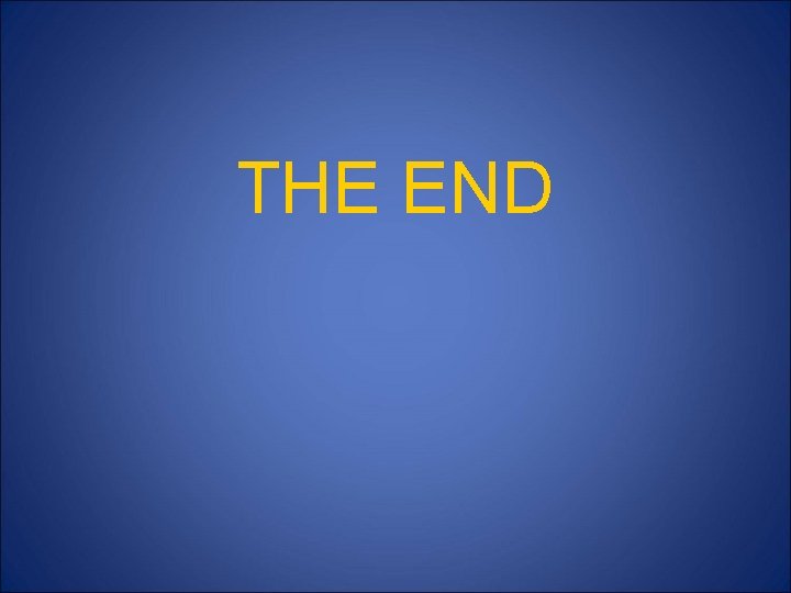 THE END 