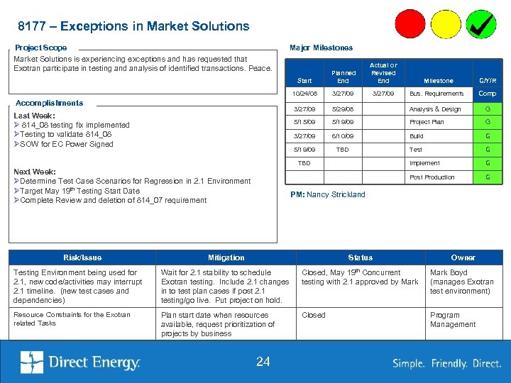 8177 – Exceptions in Market Solutions Project Scope Market Solutions is experiencing exceptions and