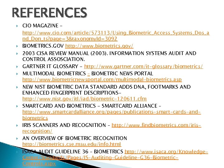 BIOMETRICS PRACTICAL APPLICATIONS AND CONSIDERATIONS ISACA KAMPALA