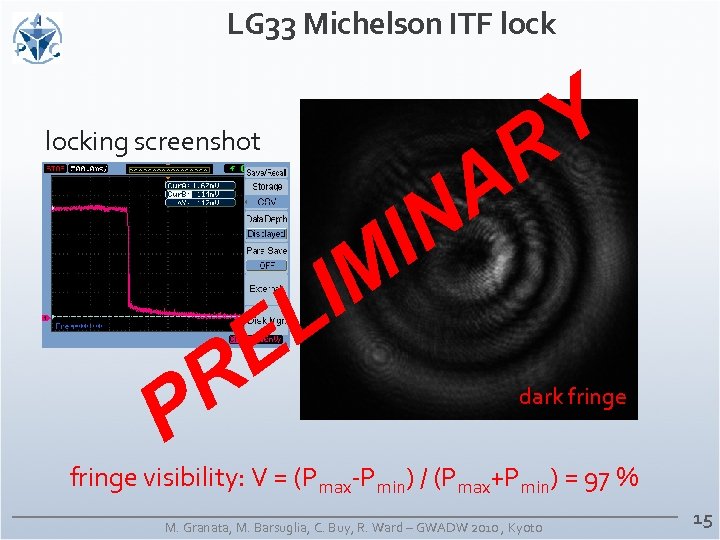 LG 33 Michelson ITF locking screenshot I L I M E R P A