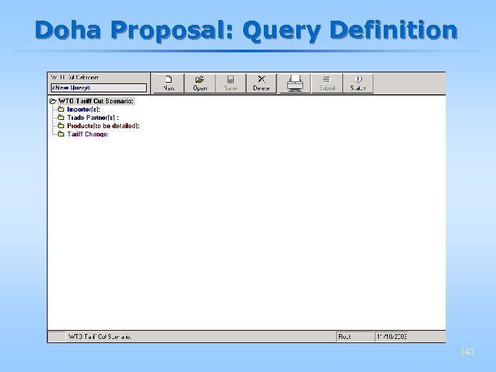Doha Proposal: Query Definition 147 