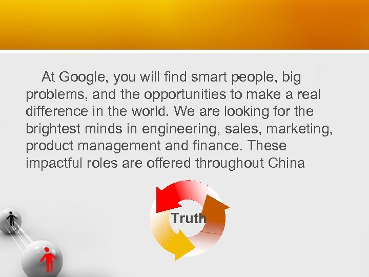 At Google, you will find smart people, big problems, and the opportunities to make