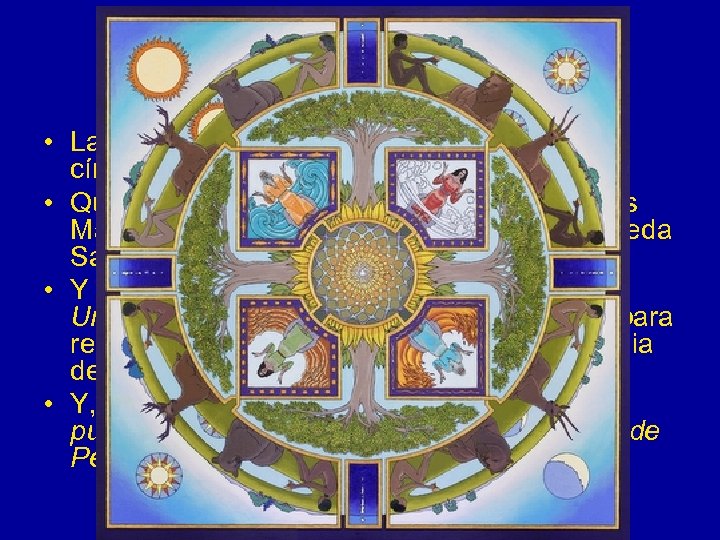 El círculo • Las tres columnas estarán rodeadas por un círculo de bronce. •