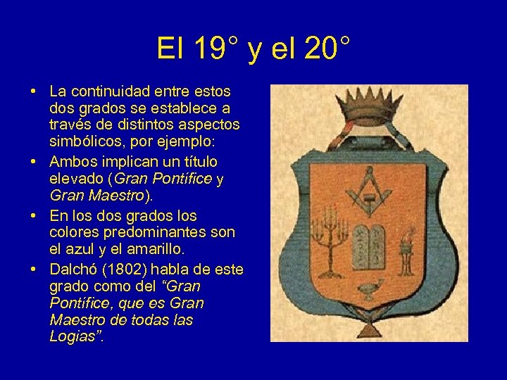 El 19° y el 20° • La continuidad entre estos dos grados se establece