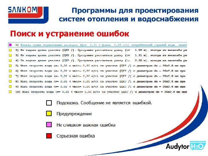 Поиск и устранение ошибок 