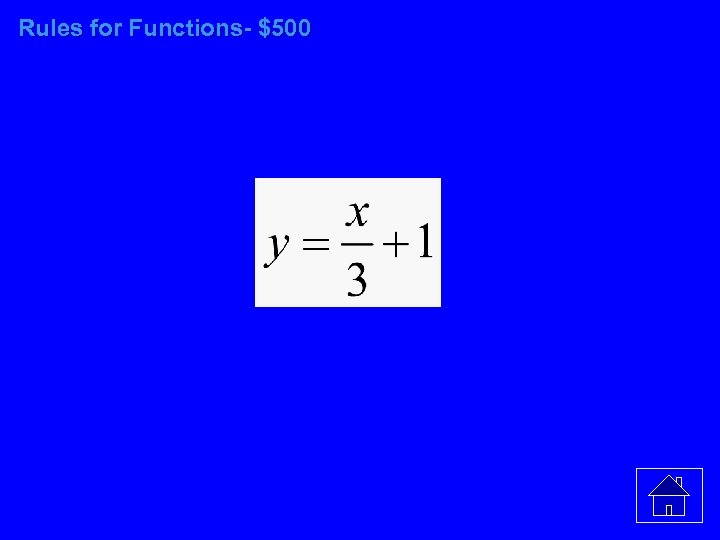 Rules for Functions- $500 