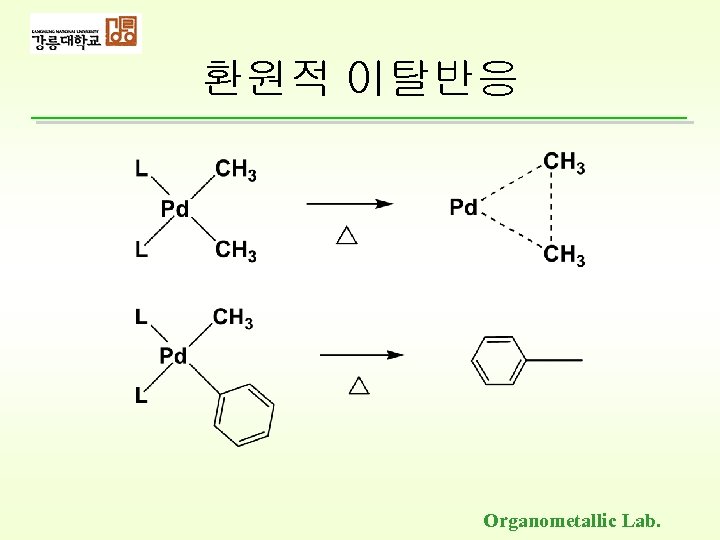 환원적 이탈반응 Organometallic Lab. 