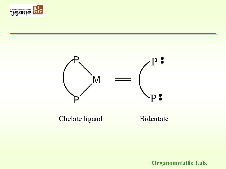 Chelate ligand Bidentate Organometallic Lab. 