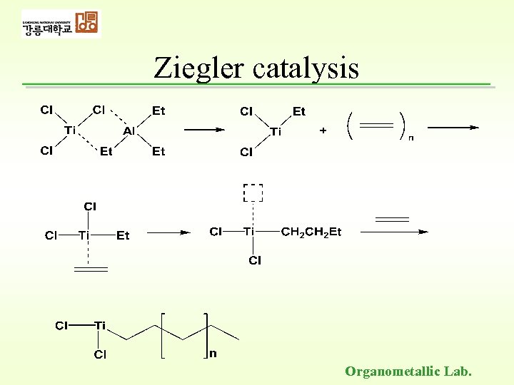 Ziegler catalysis Organometallic Lab. 