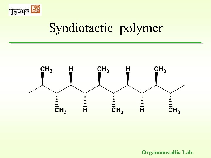 Syndiotactic polymer Organometallic Lab. 