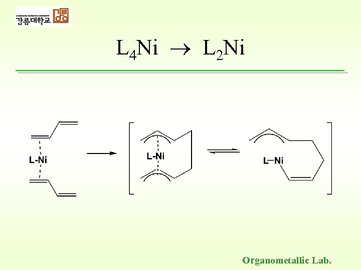 L 4 Ni L 2 Ni Organometallic Lab. 