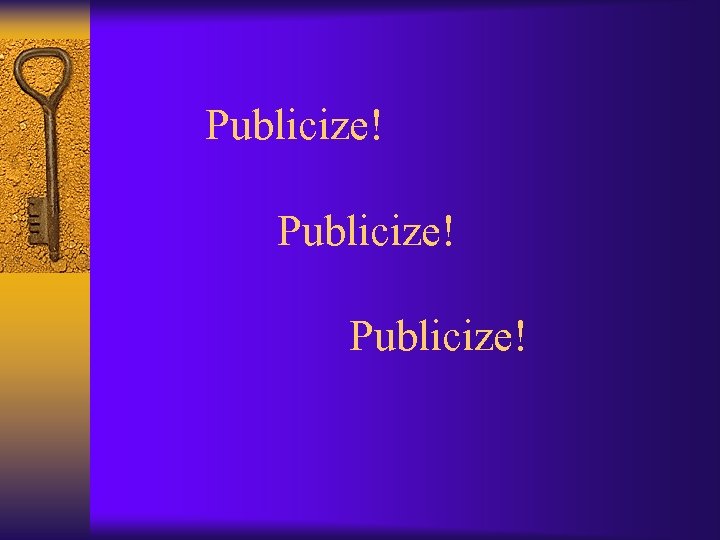 Publicize! 